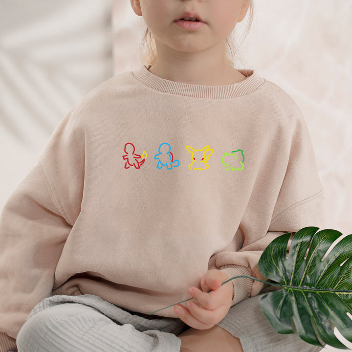 Pokemon Silhouette Kids Sweatshirt wokigi