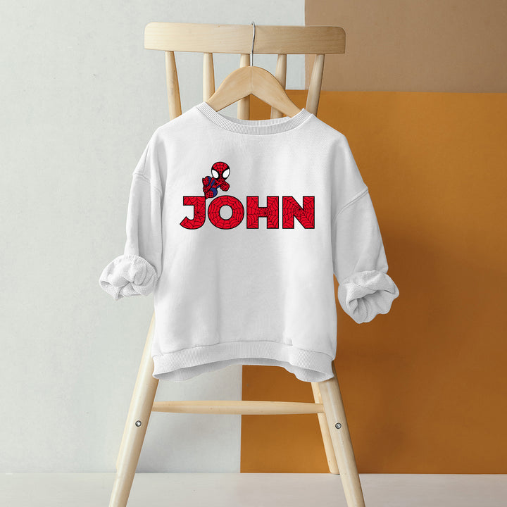 Personalized Spiderman Birthday Kids Sweatshirt wokigi