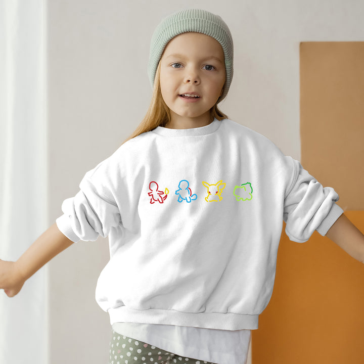 Pokemon Silhouette Kids Sweatshirt wokigi