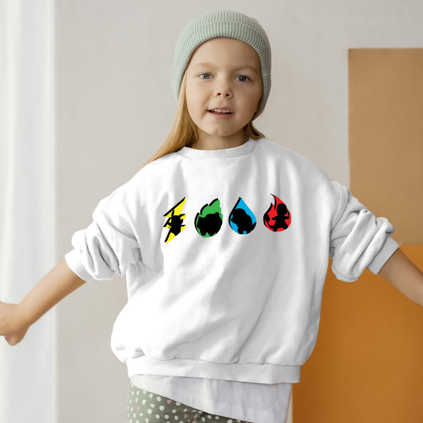 Retro Pokemon Characters Youth Sweatshirt