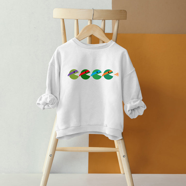 Teenage Mutant Ninja Turtles Pac-man Silhouette Kids Sweatshirt wokigi