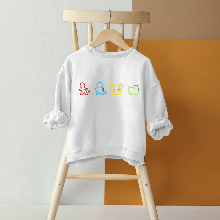 Pokemon Silhouette Kids Sweatshirt wokigi