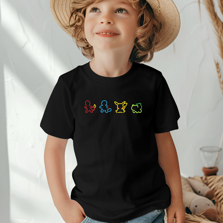 Pokemon Silhouette Toddler T-shirt wokigi