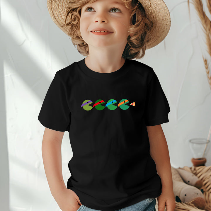 Teenage Mutant Ninja Turtles Pac-man Silhouette Toddler T-shirt wokigi