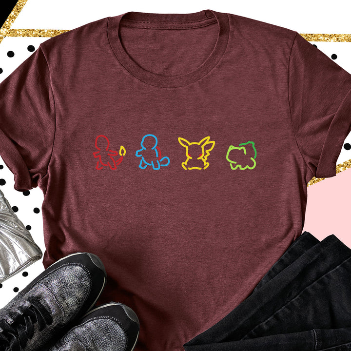 Pokemon Silhouette Toddler T-shirt wokigi