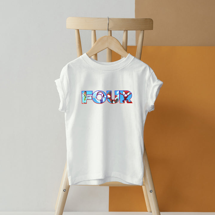 Spidey and His Amazing Friends 4th Birthday Toddler T-Shirt wokigi