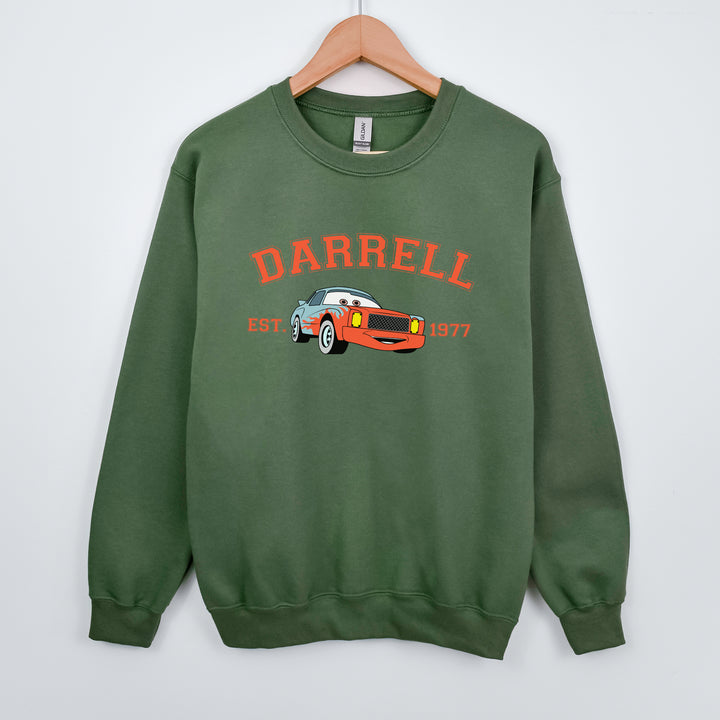 Personalized Disney Cars Darrell Adult Sweatshirt wokigi