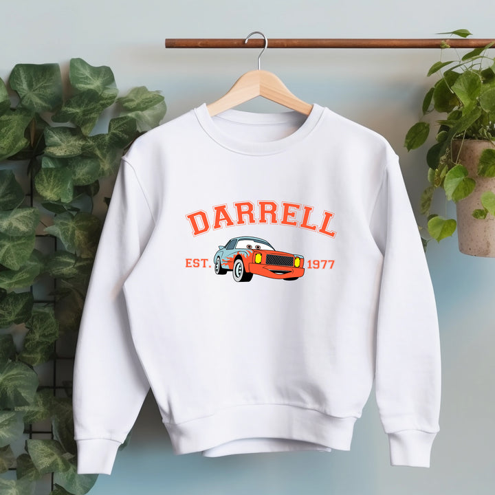 Personalized Disney Cars Darrell Adult Sweatshirt wokigi