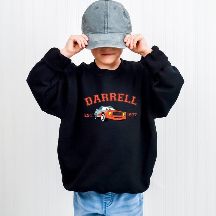 Personalized Disney Cars Darrell Kids Sweatshirt wokigi