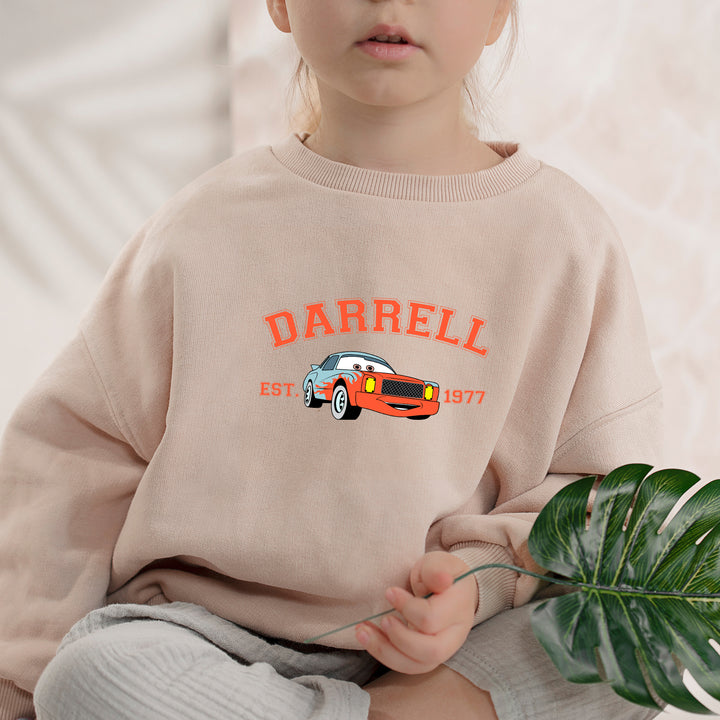 Personalized Disney Cars Darrell Kids Sweatshirt wokigi