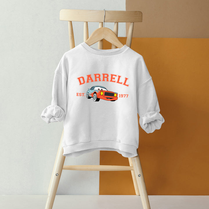 Personalized Disney Cars Darrell Kids Sweatshirt wokigi