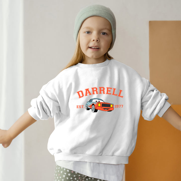 Personalized Disney Cars Darrell Kids Sweatshirt wokigi