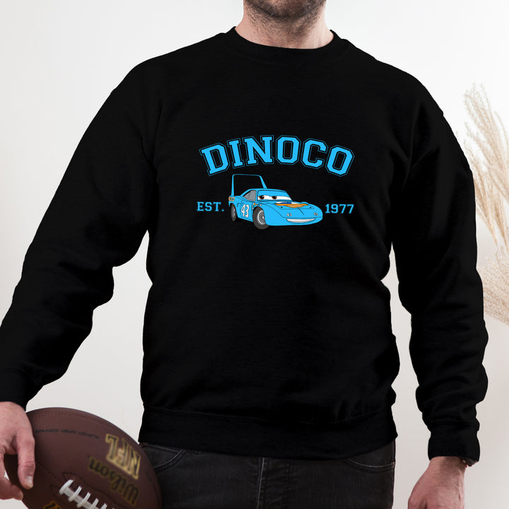 Personalized Disney Cars Dinoco Adult Sweatshirt wokigi