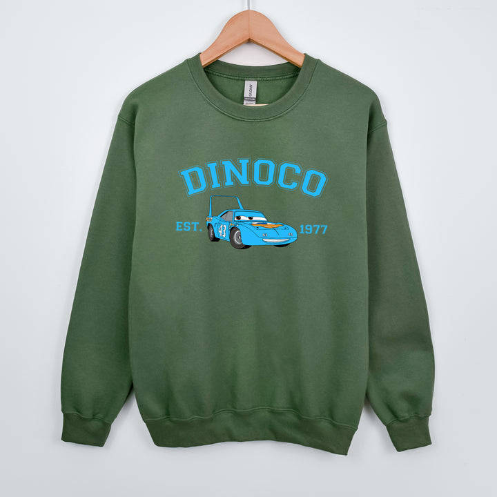 Personalized Disney Cars Dinoco Adult Sweatshirt wokigi