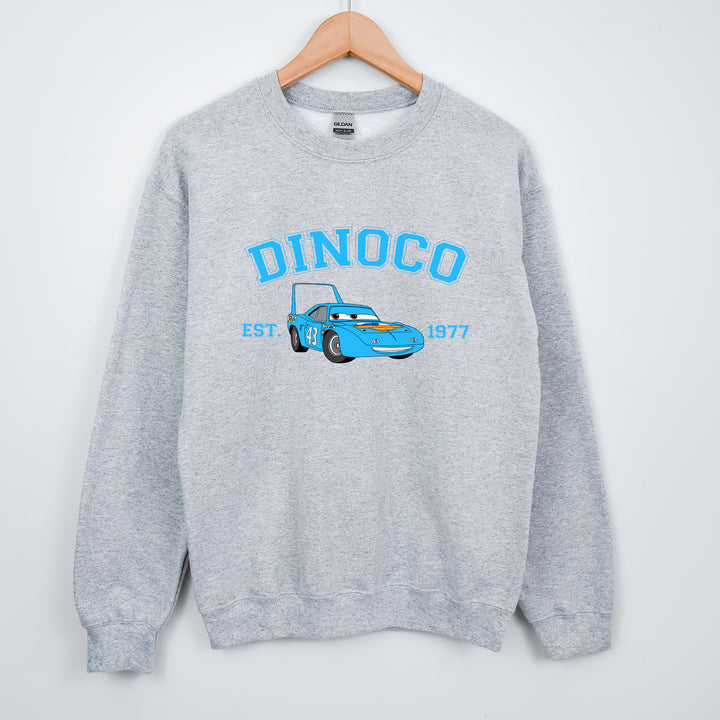 Personalized Disney Cars Dinoco Adult Sweatshirt wokigi