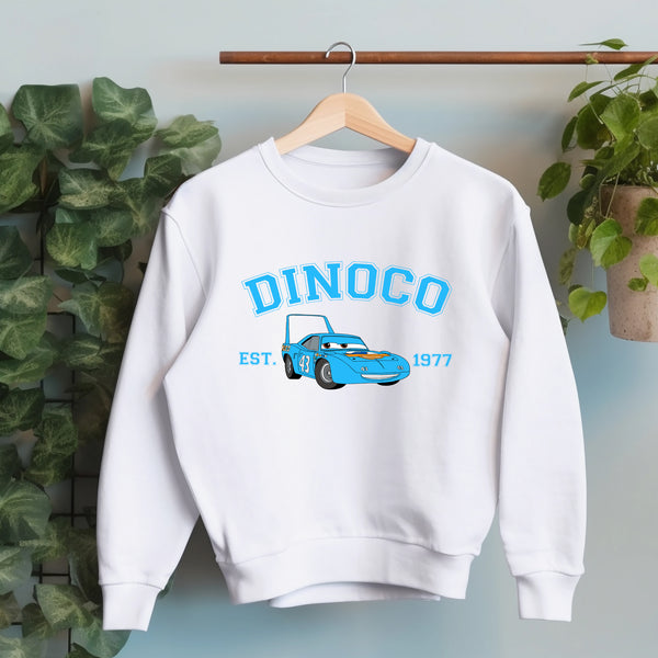 Personalized Disney Cars Dinoco Adult Sweatshirt wokigi