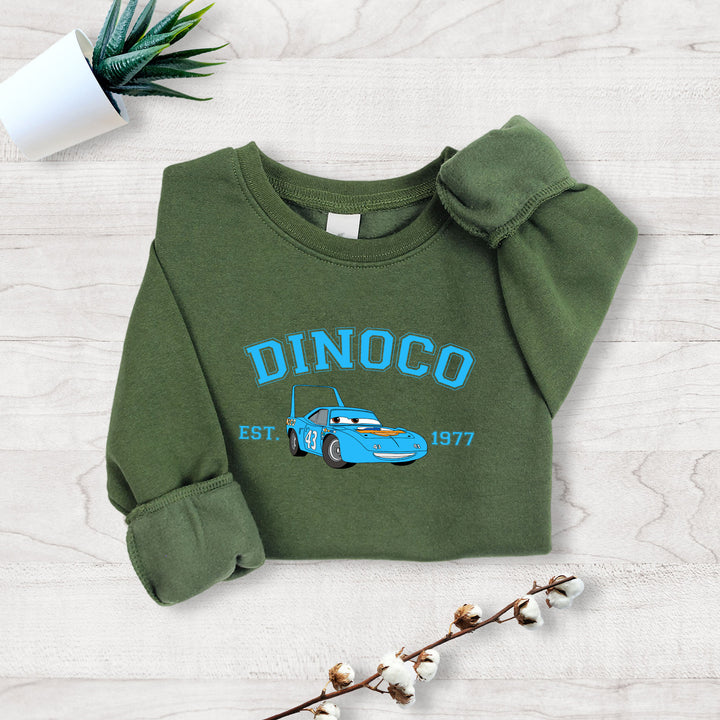 Personalized Disney Cars Dinoco Kids Sweatshirt wokigi