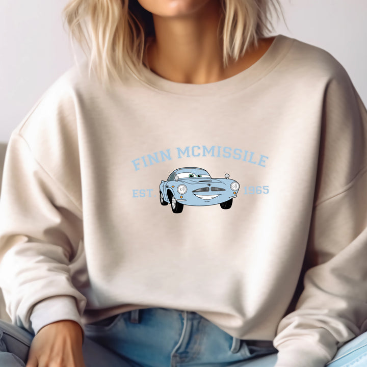 Personalized Disney Cars Finn McMissile Adult Sweatshirt wokigi