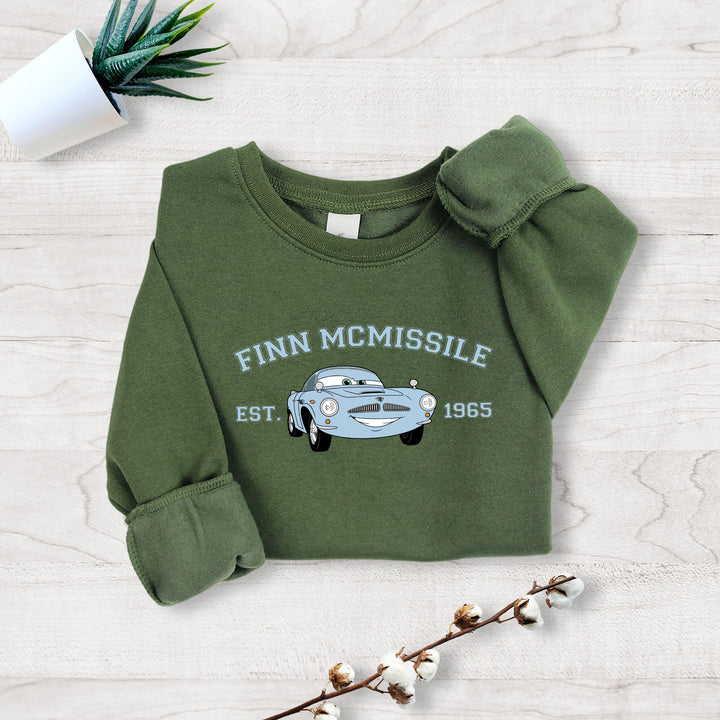 Personalized Disney Cars Finn McMissile Kids Sweatshirt wokigi