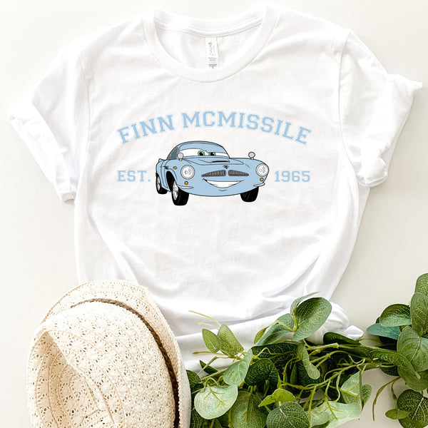 Personalized Disney Cars Finn Mcmissile Adult T-shirt wokigi