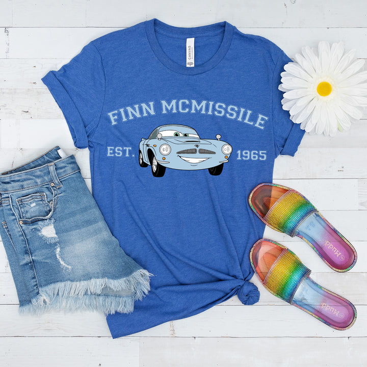 Personalized Disney Cars Finn Mcmissile Adult T-shirt wokigi