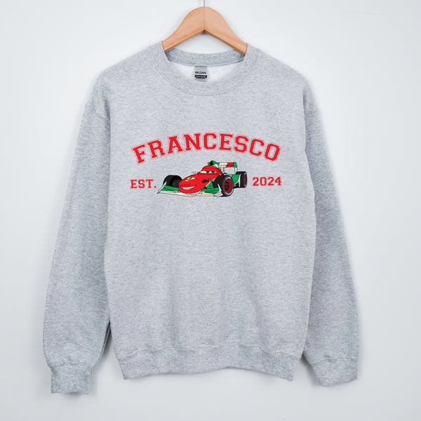 Personalized Disney Cars Francesco Adult Sweatshirt wokigi