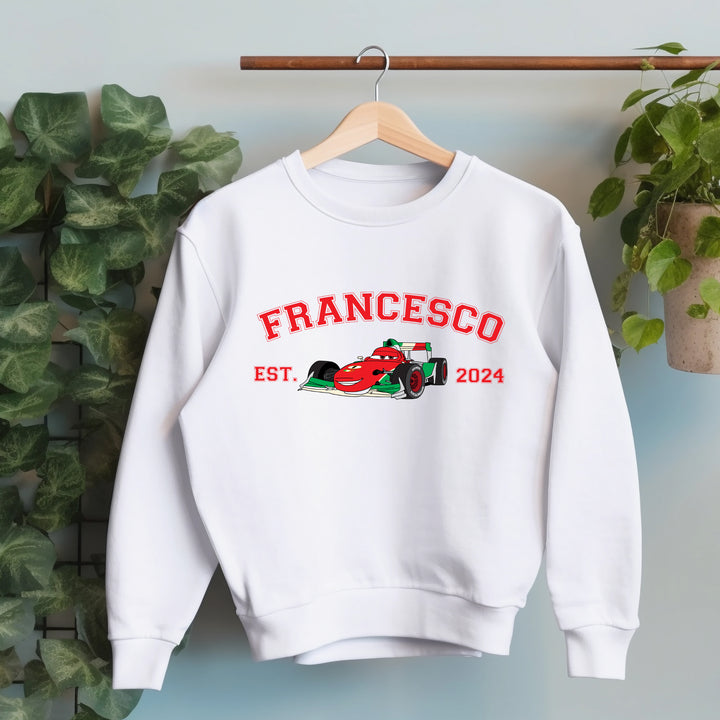 Personalized Disney Cars Francesco Adult Sweatshirt wokigi