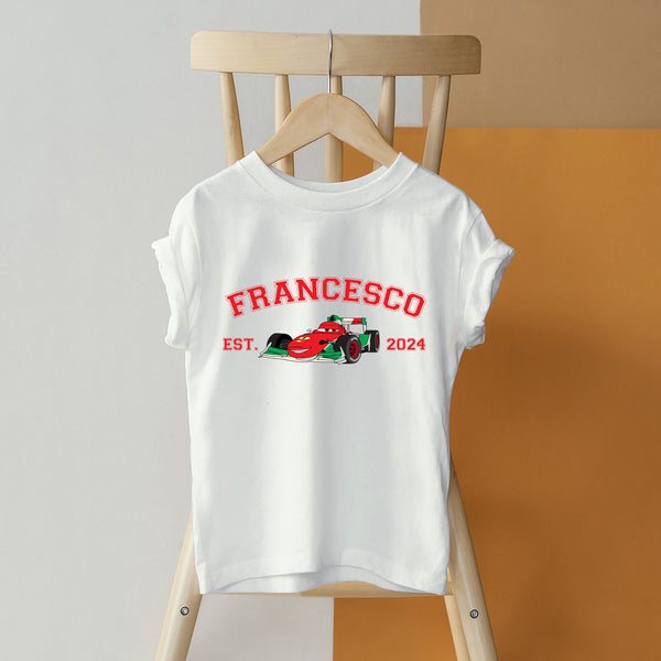 Personalized Disney Cars Francesco Toddler T-shirt wokigi