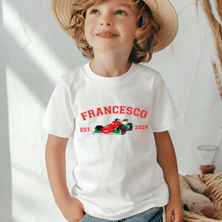 Personalized Disney Cars Francesco Toddler T-shirt wokigi