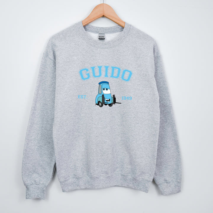 Personalized Disney Cars Guido Adult Sweatshirt wokigi