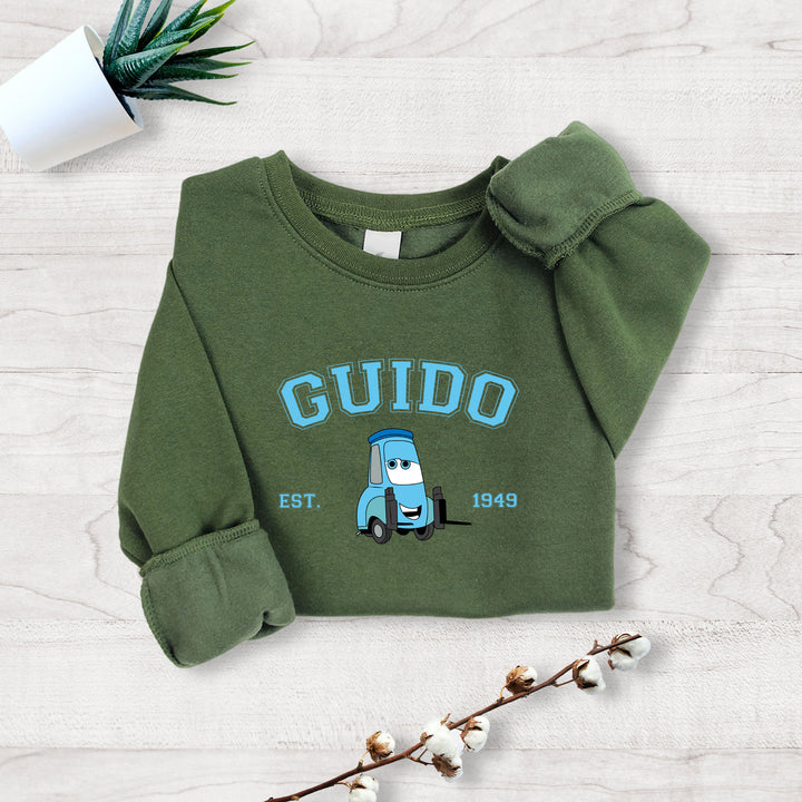 Personalized Disney Cars Guido Kids Sweatshirt wokigi