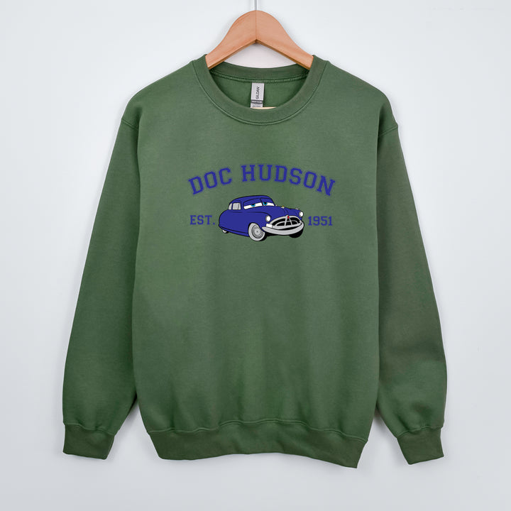 Personalized Disney Cars Hudson Adult Sweatshirt wokigi