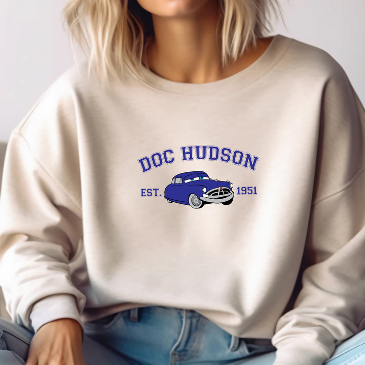 Personalized Disney Cars Hudson Adult Sweatshirt wokigi