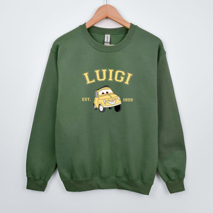 Personalized Disney Cars Luigi Adult Sweatshirt wokigi