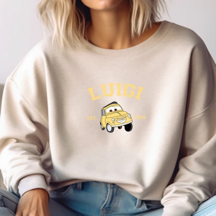 Personalized Disney Cars Luigi Adult Sweatshirt wokigi