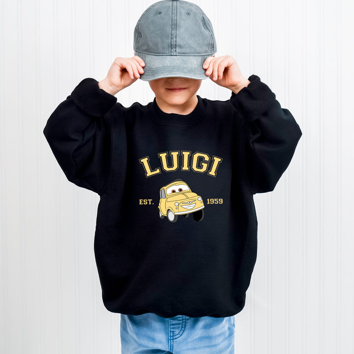 Personalized Disney Cars Luigi Kids Sweatshirt wokigi