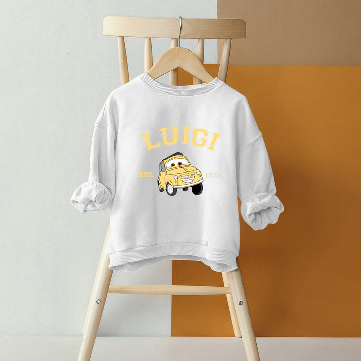 Personalized Disney Cars Luigi Kids Sweatshirt wokigi