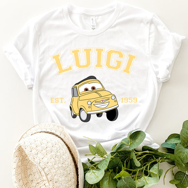 Personalized Disney Cars Luigi Adult T-shirt wokigi