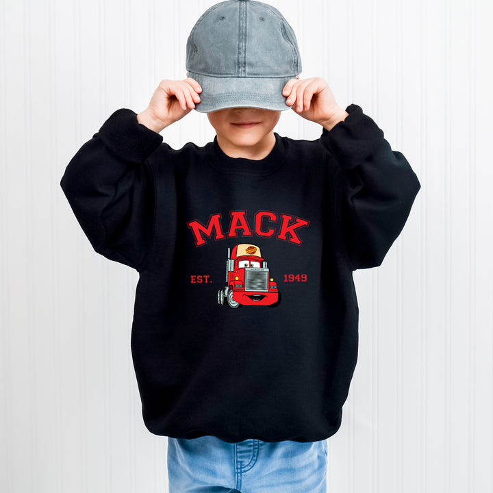 Personalized Disney Cars Mack Kids Sweatshirt wokigi