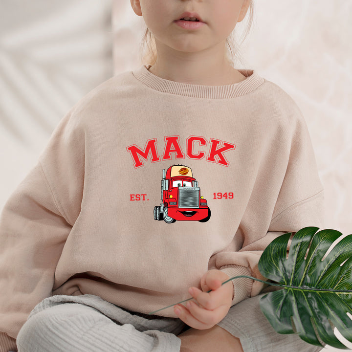 Personalized Disney Cars Mack Kids Sweatshirt wokigi