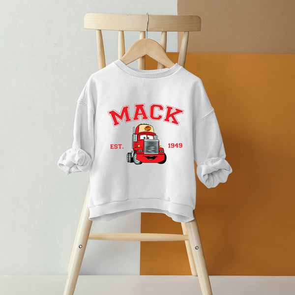 Personalized Disney Cars Mack Kids Sweatshirt wokigi