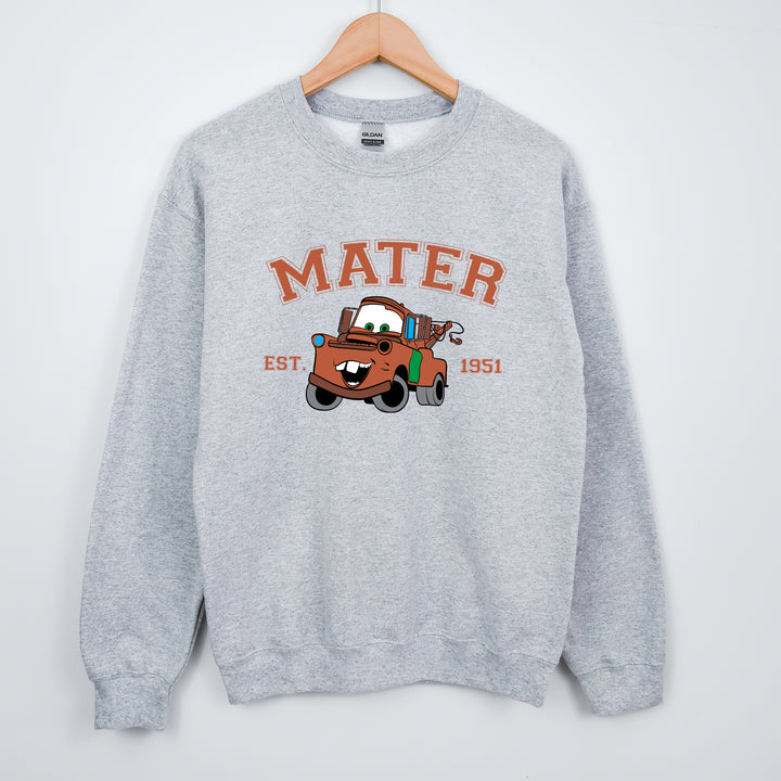 Personalized Disney Cars Mater Adult Sweatshirt wokigi