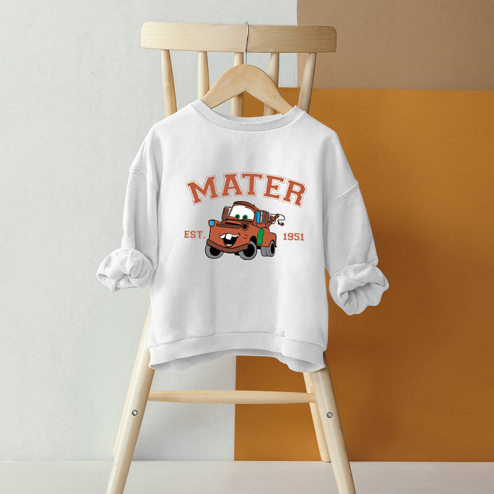 Personalized Disney Cars Mater Kids Sweatshirt wokigi