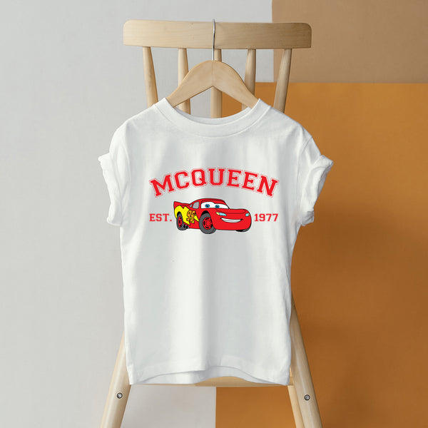 Personalized Disney Cars Lightning McQueen Toddler T-shirt wokigi