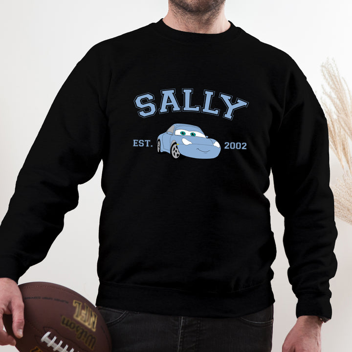 Personalized Disney Cars Sally Adult Sweatshirt wokigi