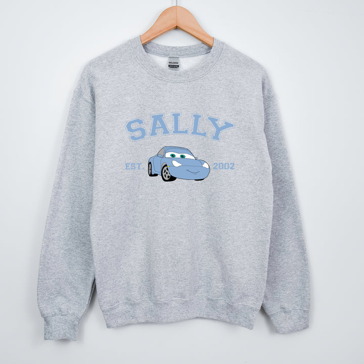 Personalized Disney Cars Sally Adult Sweatshirt wokigi