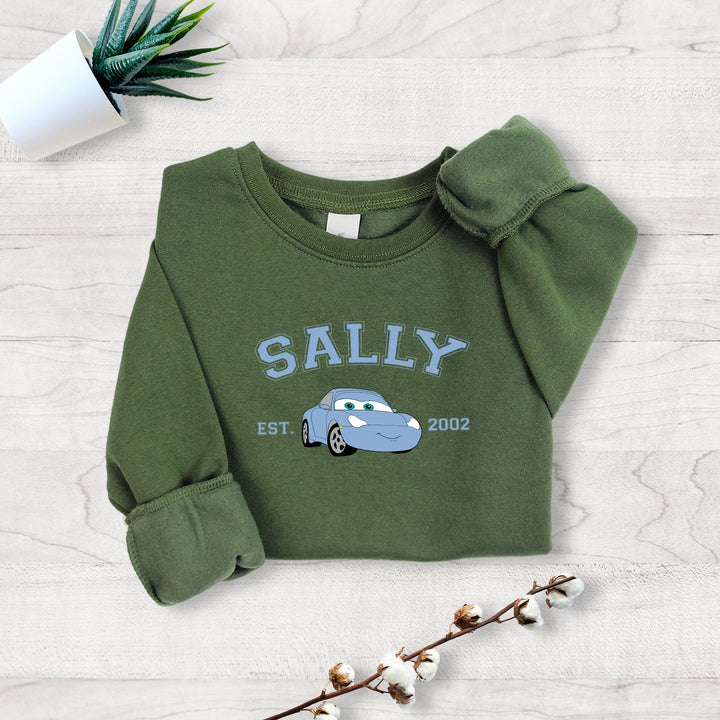 Personalized Disney Cars Sally Kids Sweatshirt wokigi