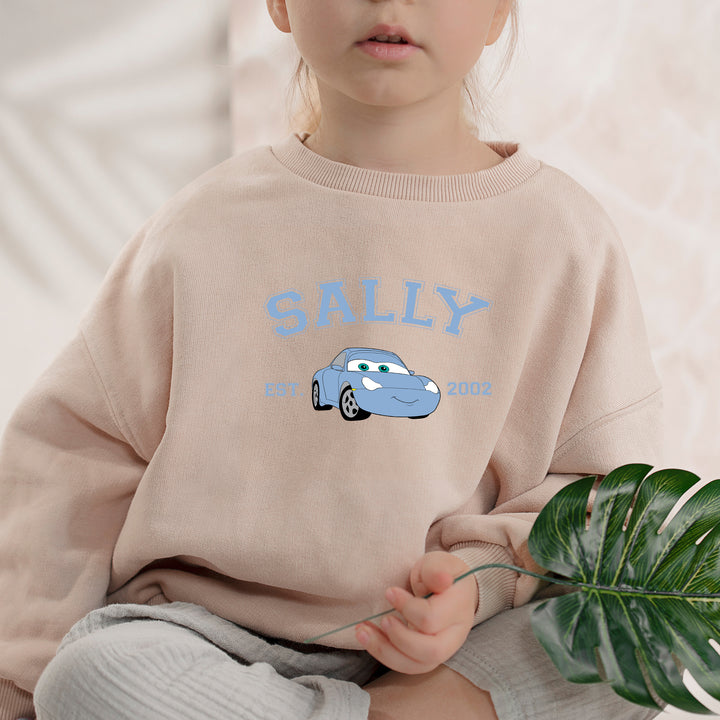 Personalized Disney Cars Sally Kids Sweatshirt wokigi