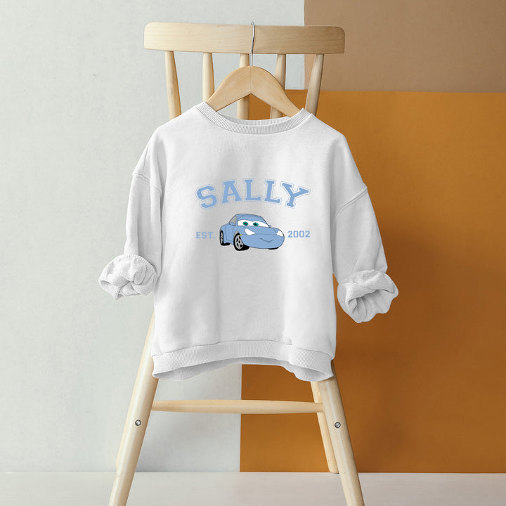 Personalized Disney Cars Sally Kids Sweatshirt wokigi