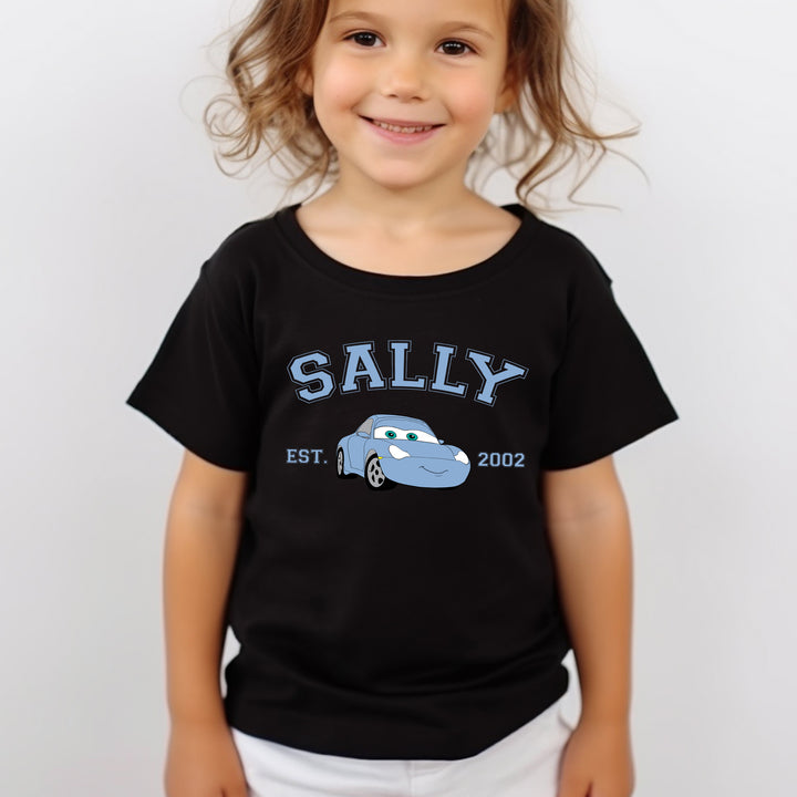 Personalized Disney Cars Sally Toddler T-Shirt wokigi